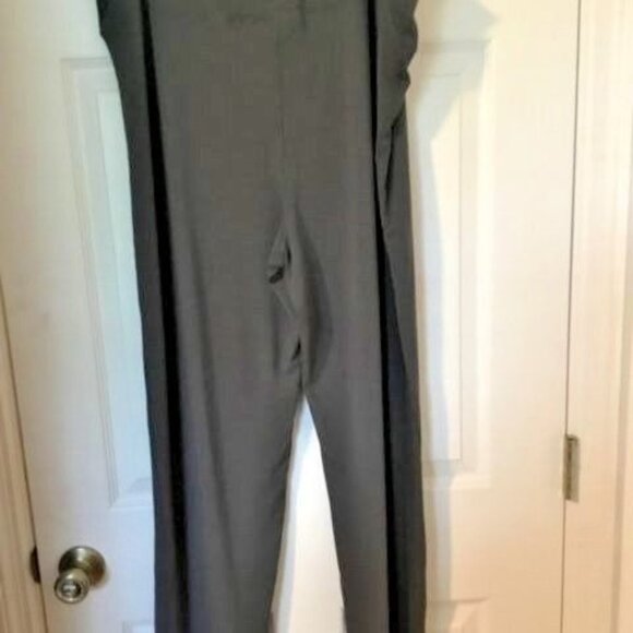 WOMAN WITHIN S. 22-24 1X Boot Cut Athleisure Yoga Pants Deep Gray 4" Yoke Waist - Picture 2 of 6